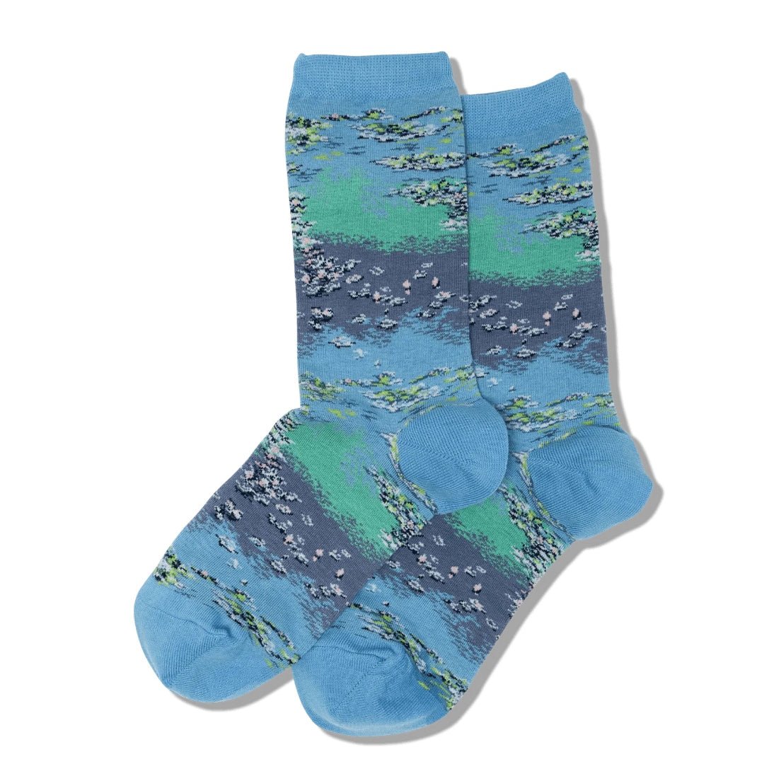 Monet's Water Lilies Socks from the Sock Panda (Adult Medium - Women's Shoe Sizes 5 - 10)