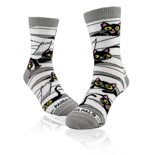 Mummy Black Cat Socks from the Sock Panda (Ages 3-7) MummyCatpalMd