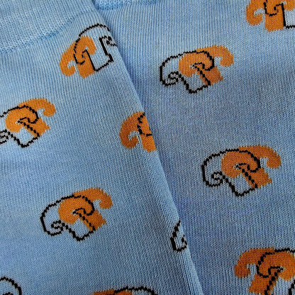 Mushroom Pattern Socks from the Sock Panda (Adult Large - Men's Shoe Sizes 8 - 12)
