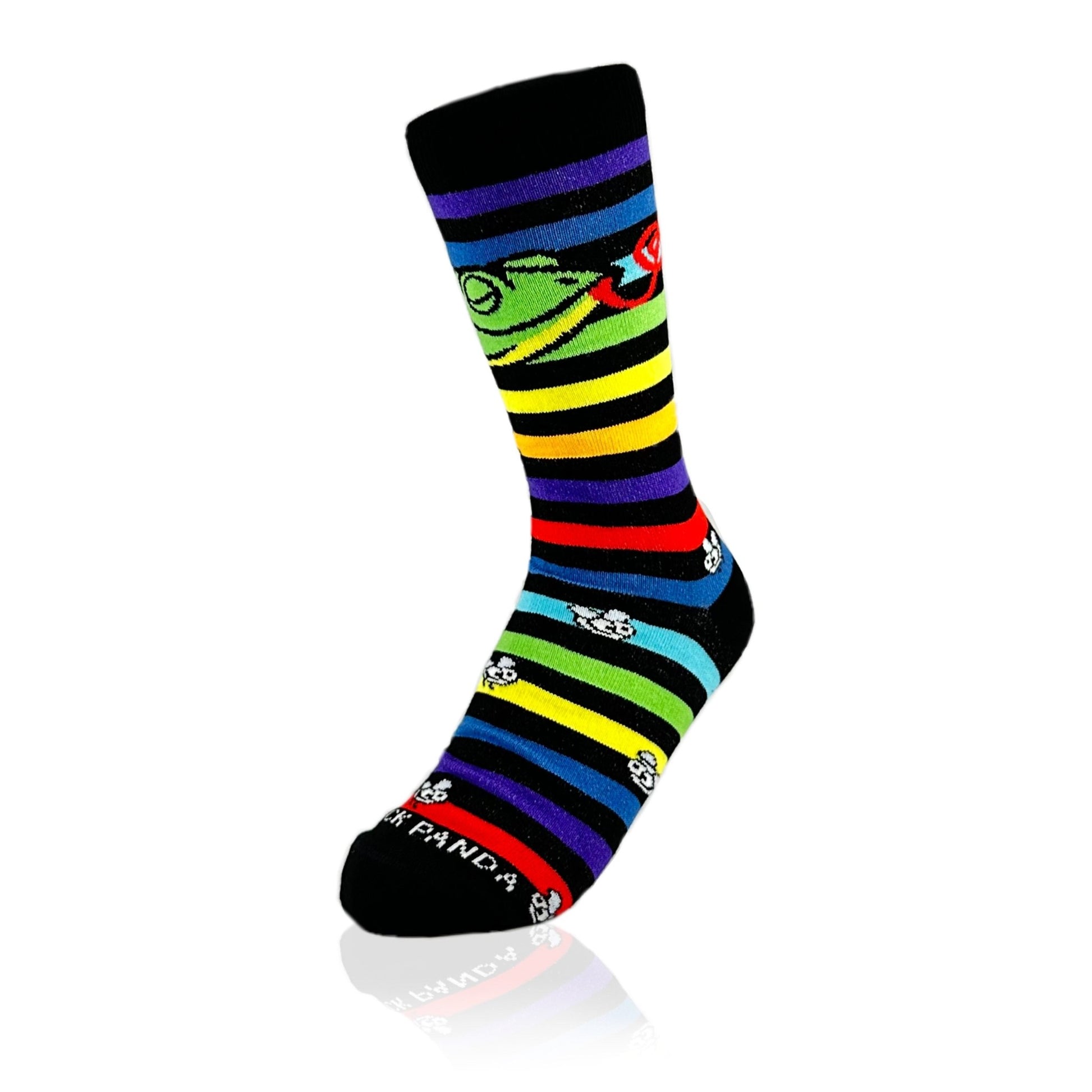 Musical Chameleon Socks from the Sock Panda (Adult Small - Shoe Sizes 2 - 5)