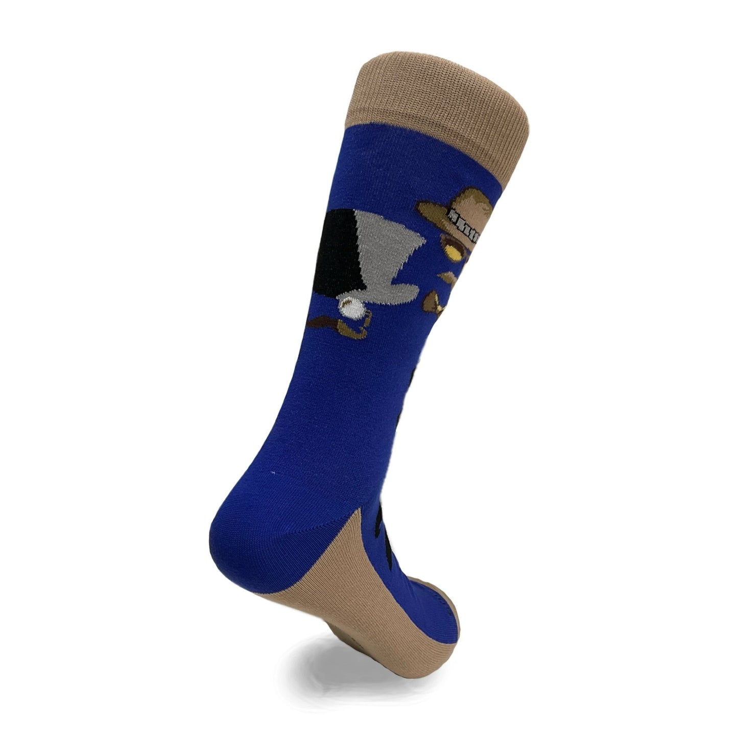 Mustache and Sunglasses Men Socks from the Sock Panda (Adult Large - Men's Shoe Sizes 8 - 12)