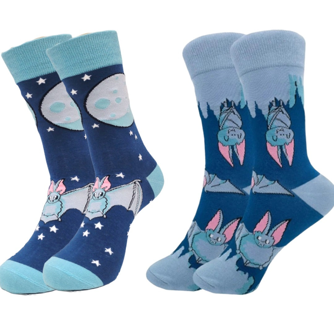 Night Bat Socks Set (Adult Medium) - 2-Pack