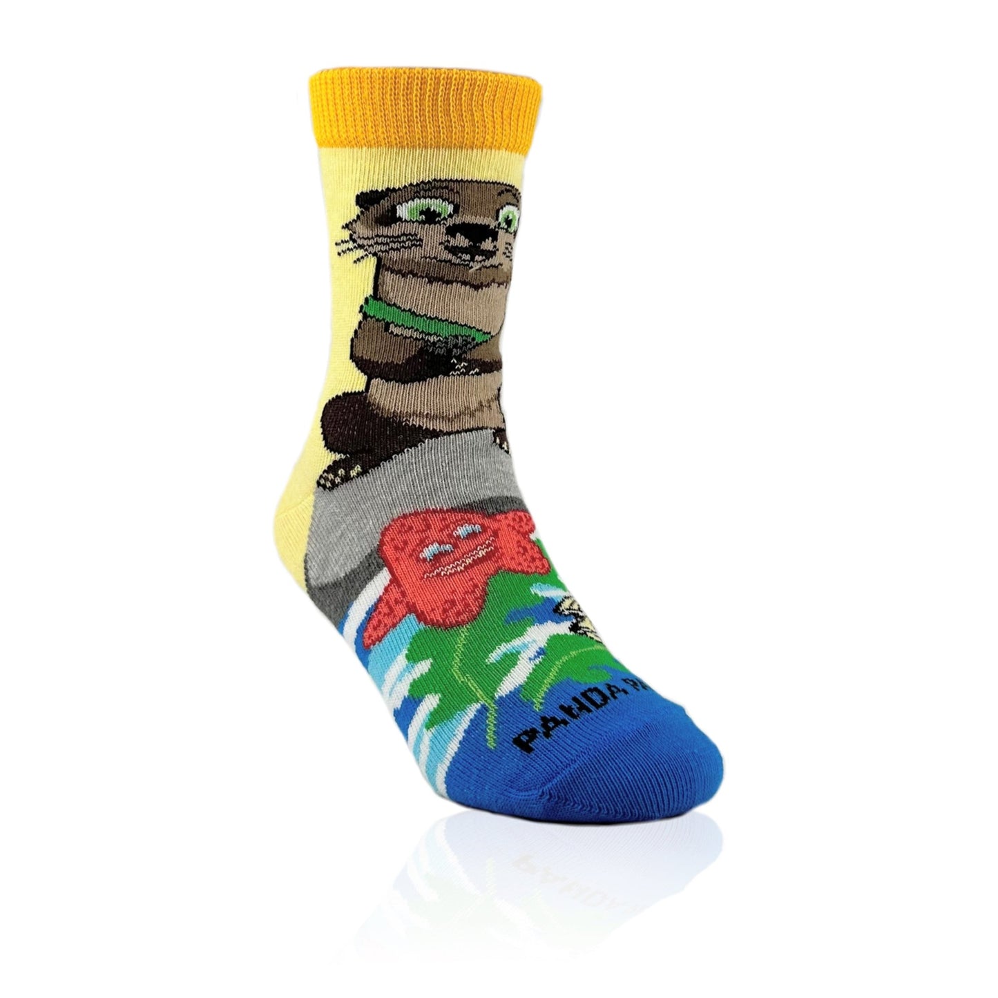 Otter on a Rock Socks from the Sock Panda (Ages 3 - 7)