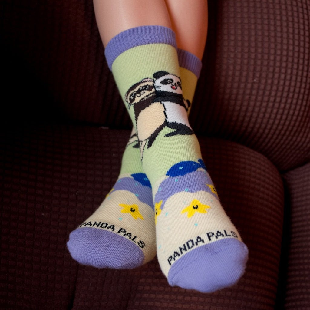 Panda and Ferret Socks from the Sock Panda (Ages 3-7) PandaFerretPalMd