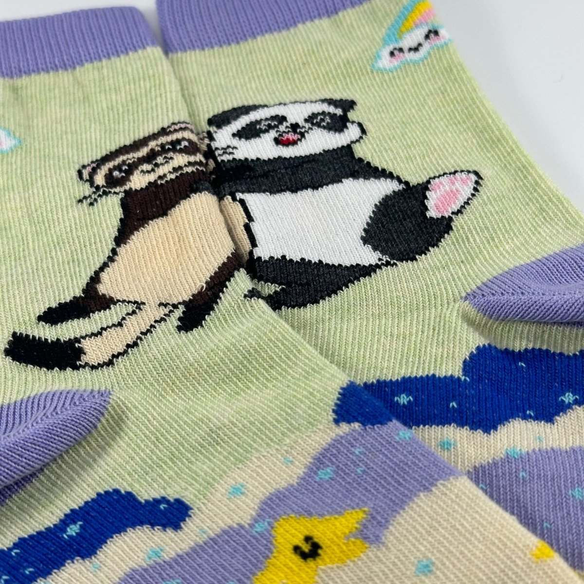 Panda and Ferret Socks from the Sock Panda (Ages 3 - 7) PandaFerretPalMd