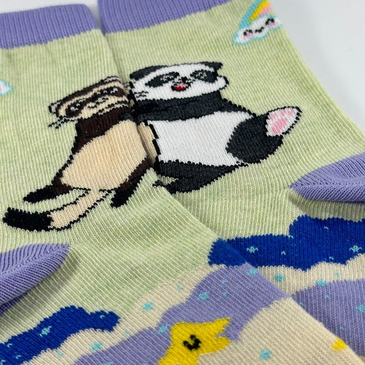 Panda and Ferret Socks from the Sock Panda (Ages 3 - 7) PandaFerretPalMd