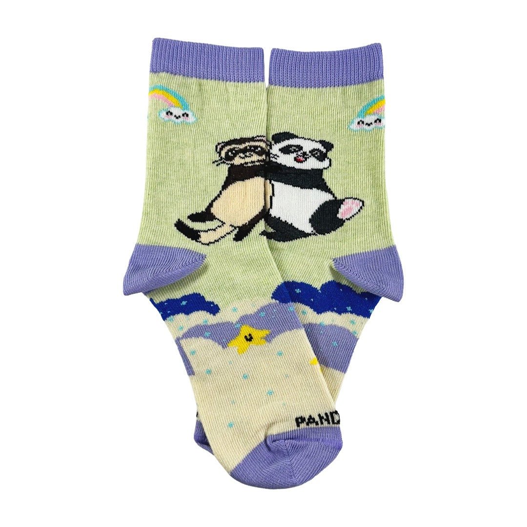 Panda and Ferret Socks from the Sock Panda (Ages 3 - 7) PandaFerretPalMd