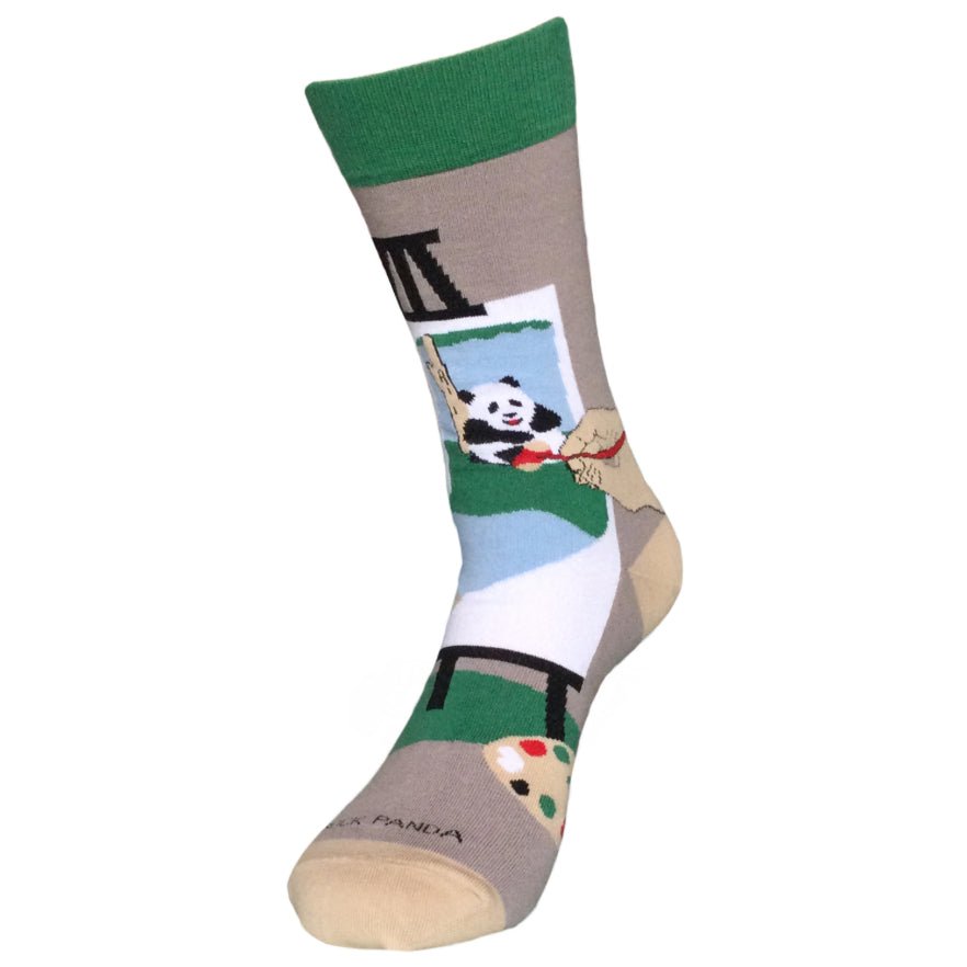 Panda Art on an Easel Socks - The Best Art Sock Ever!