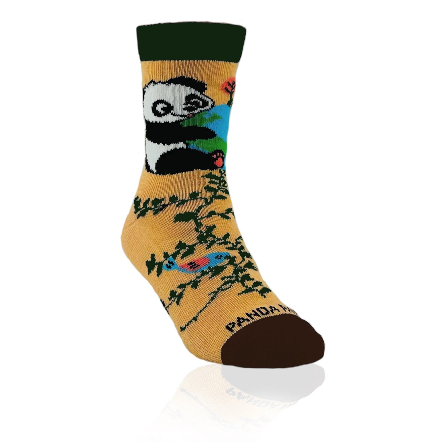 Panda Hugging Earth Socks from the Sock Panda (Ages 3 - 7)