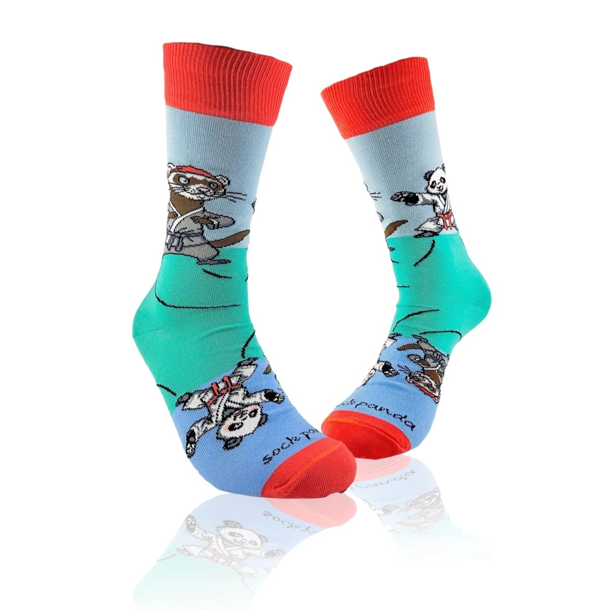 Panda vs. Ferret Socks from the Sock Panda PandaFerretMd