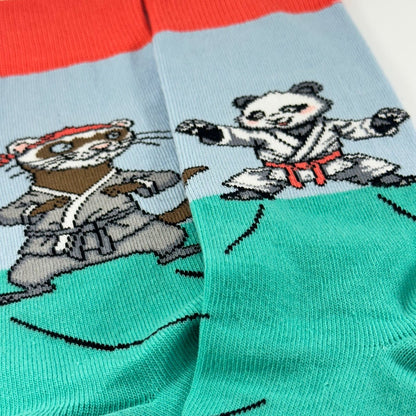 Panda vs. Ferret Socks from the Sock Panda PandaFerretSm
