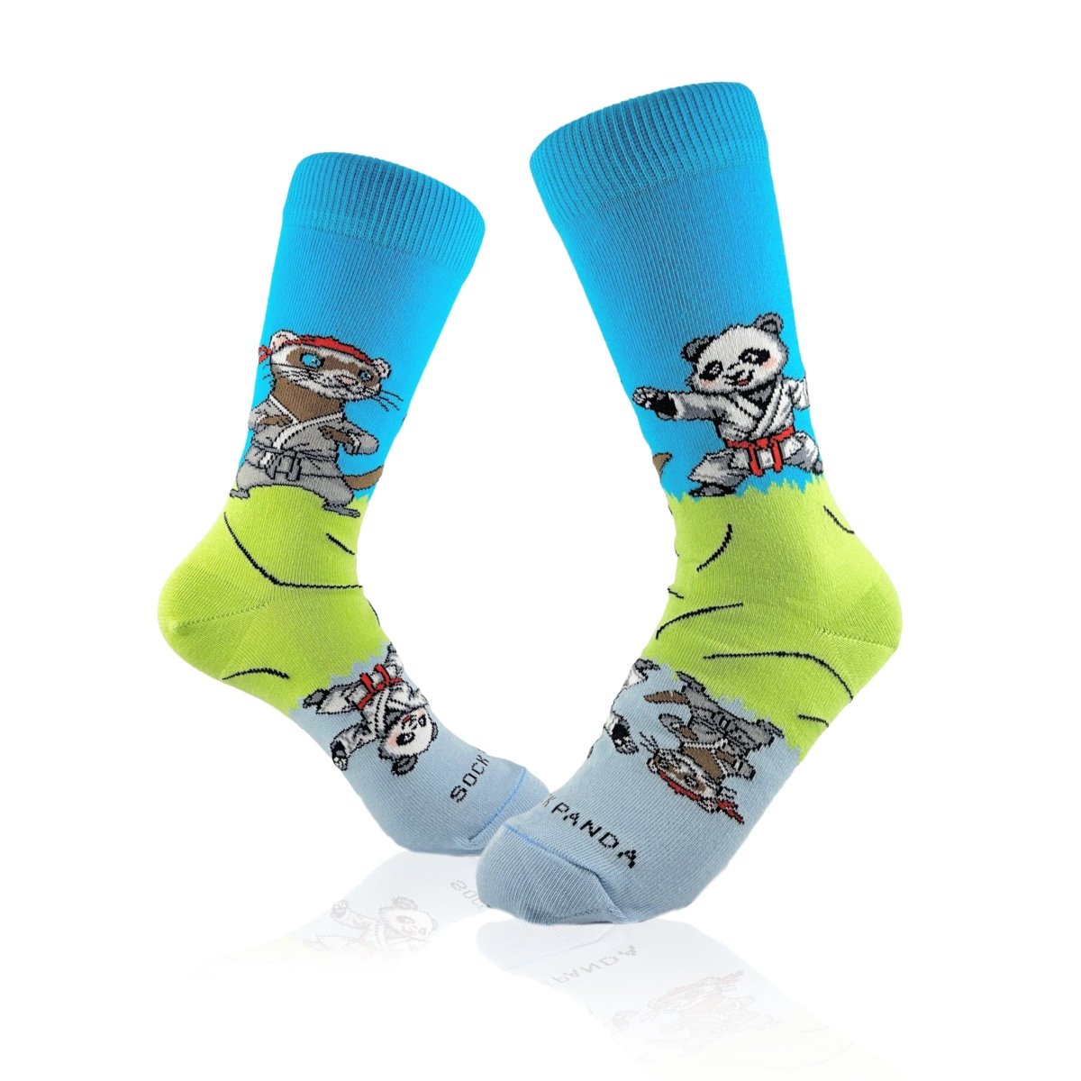 Panda vs. Ferret Socks from the Sock Panda PandaFerretSm