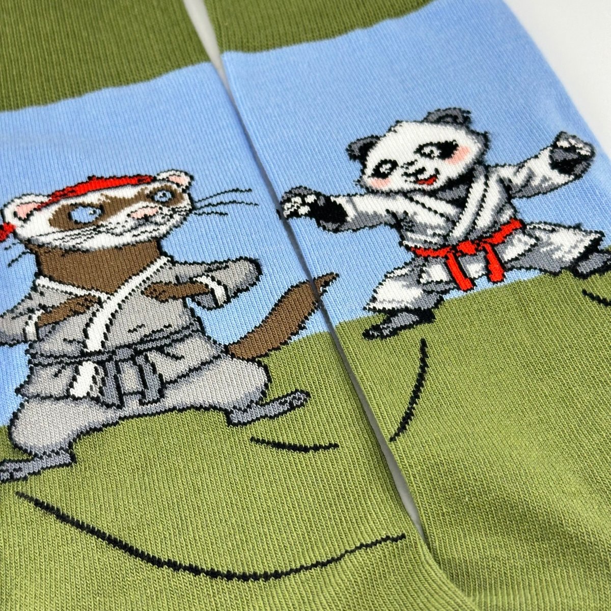 Panda vs. Ferret Socks from the Sock Panda PandaFerretSm