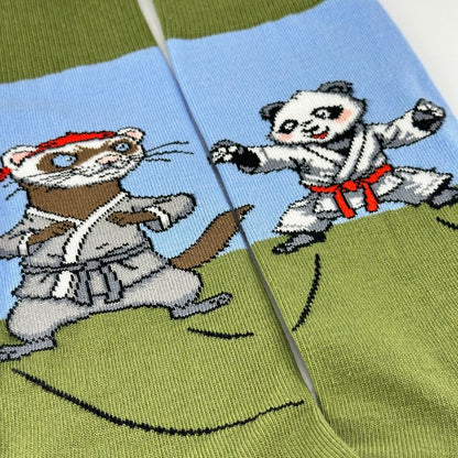 Panda vs. Ferret Socks from the Sock Panda PandaFerretSm