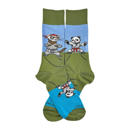 Panda vs. Ferret Socks from the Sock Panda PandaFerretSm