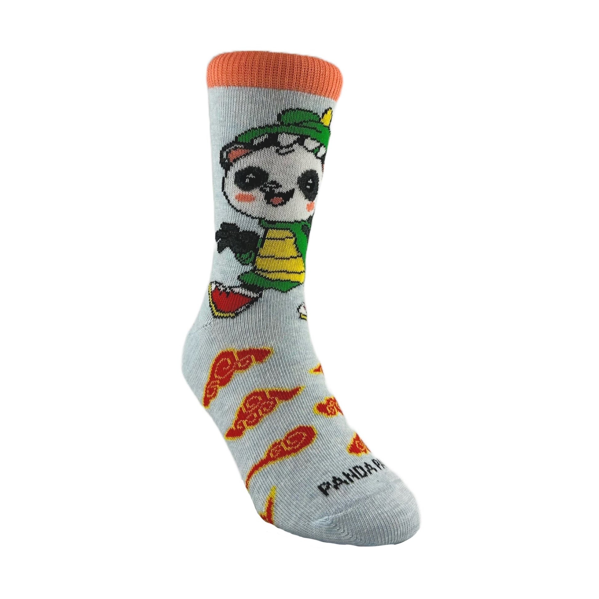 Panda Wearing Dragon Costume Socks for Kids (Ages 3 - 7)