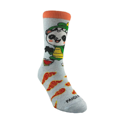 Panda Wearing Dragon Costume Socks for Kids (Ages 3 - 7)