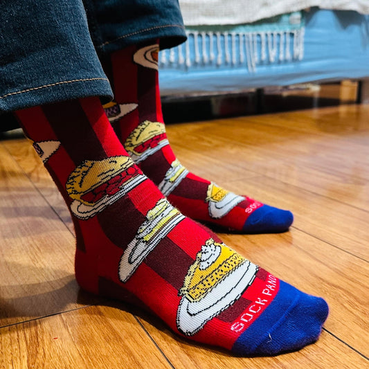 Pies for Dessert Socks from the Sock Panda (Adult Medium - Women's Shoe Sizes 5 - 10)