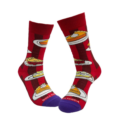 Pies for Dessert Socks from the Sock Panda (Adult Medium - Women's Shoe Sizes 5 - 10)