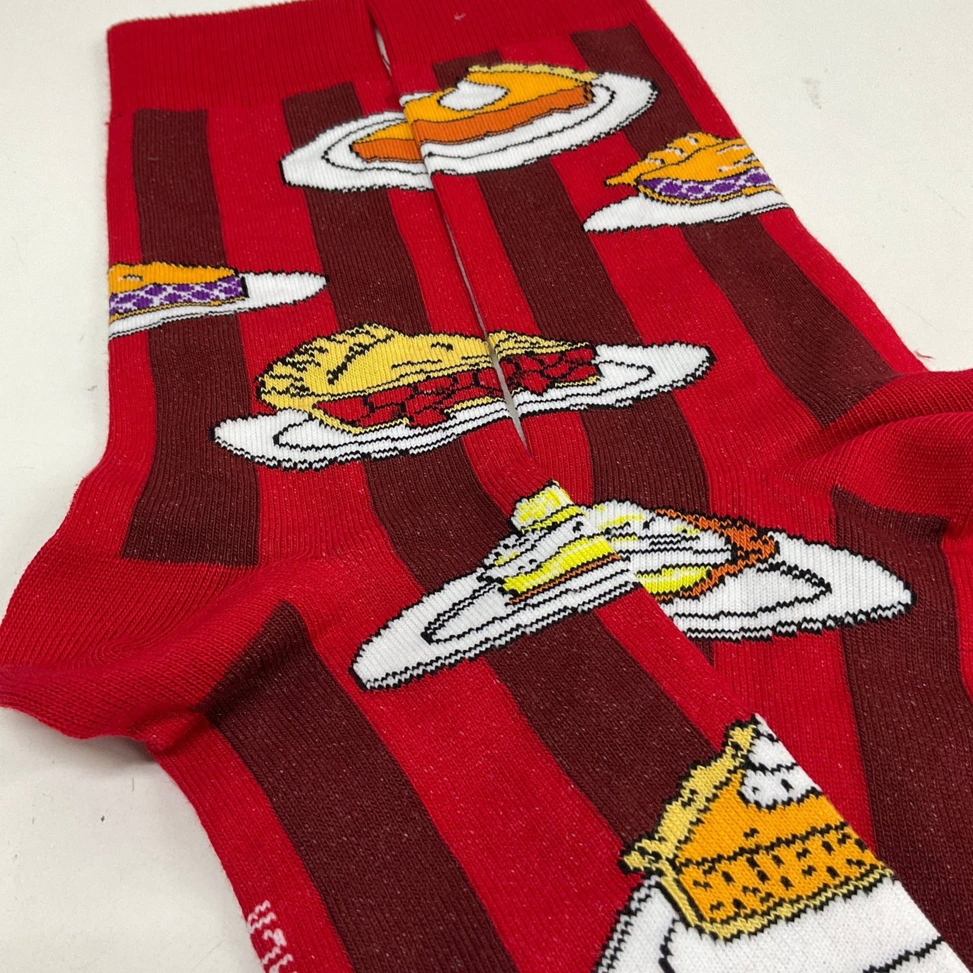 Pies for Dessert Socks from the Sock Panda (Adult Medium - Women's Shoe Sizes 5 - 10)