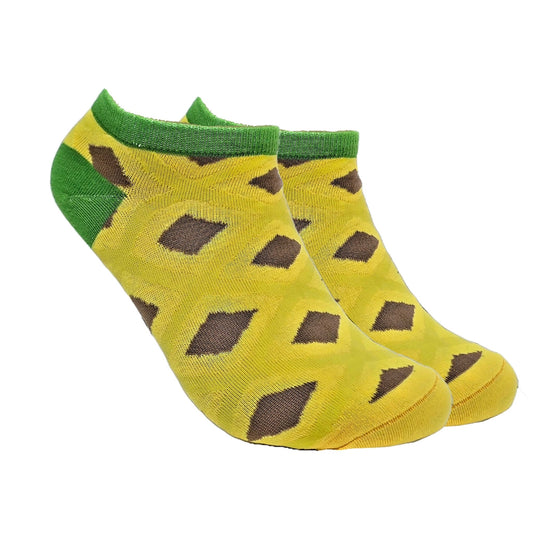 Pineapple Patterned Ankle Socks (Adult Medium - Women's Shoe Sizes 5 - 10)