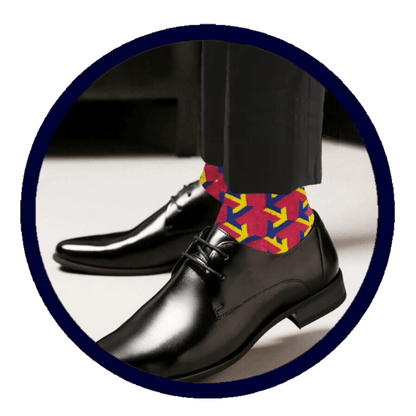 Pink Arrow Socks from the Sock Panda (Adult Large - Men's Shoe Sizes 8 - 12)