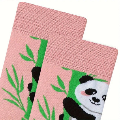 Pink Bamboo Panda Socks from the Sock Panda (Adult Medium - Women's Shoe Sizes 5 - 10)