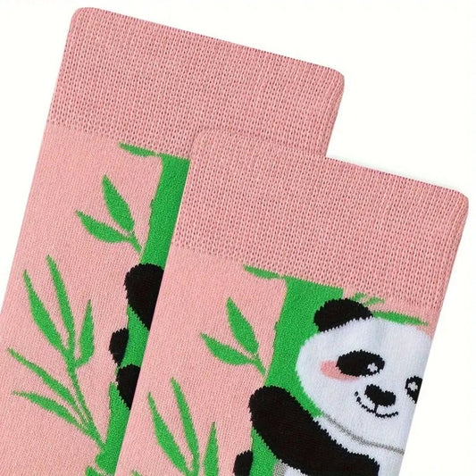 Pink Bamboo Panda Socks from the Sock Panda (Adult Medium - Women's Shoe Sizes 5 - 10)