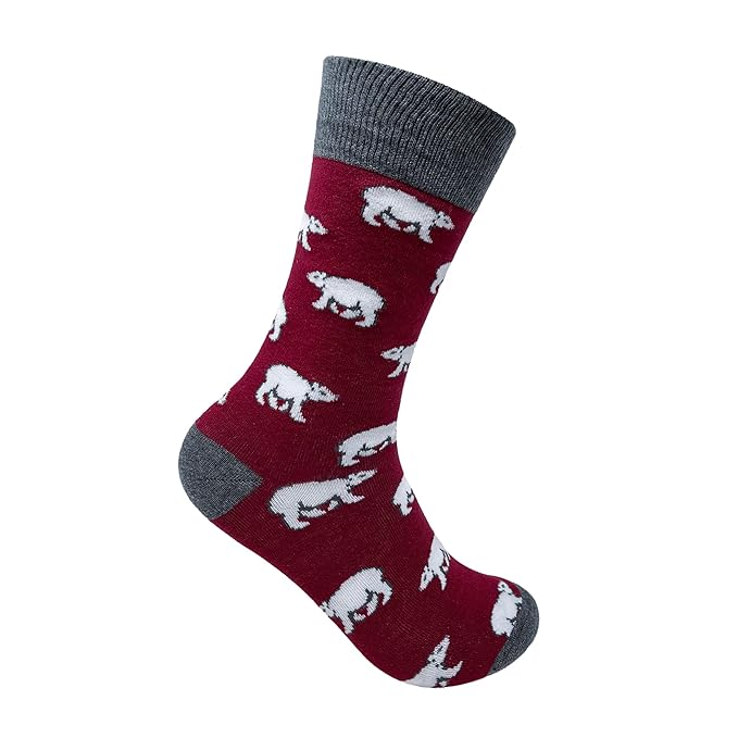 Polar Bear Pattern Socks the Sock Panda (Adult Large - Men's Shoe Sizes 8 - 12)