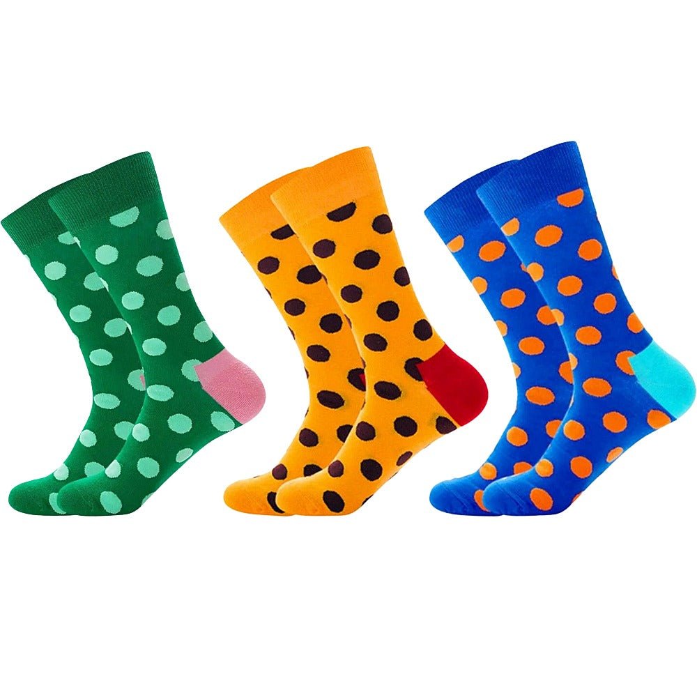 Polka Dots Socks from the Sock Panda (Adult Large) Polka3PairsLg