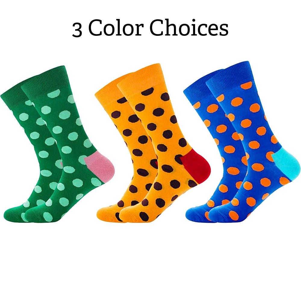 Polka Dots Socks from the Sock Panda (Adult Large) Polka3PairsLg