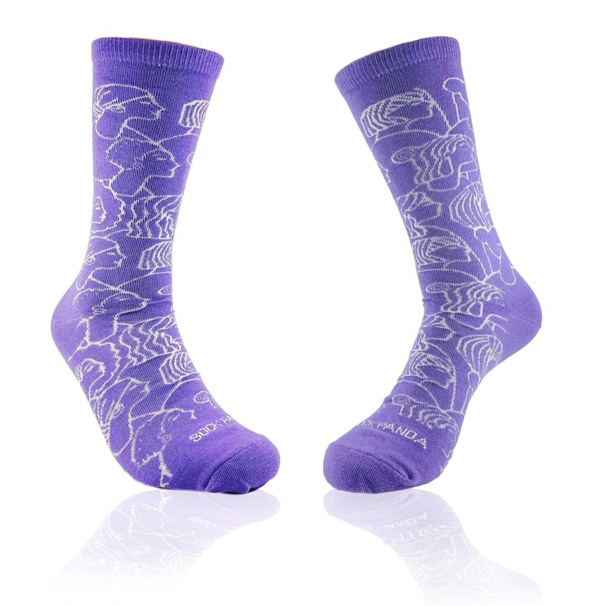 Pretty Faces Socks from the Sock Panda (Adult Medium) LadyFacesMd