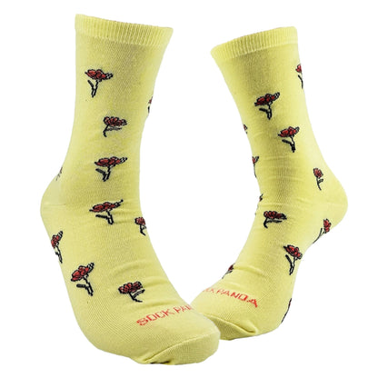 Pretty Flower Pattern Socks from the Sock Panda (Adult Medium - Women's Shoe Sizes 5 - 10)