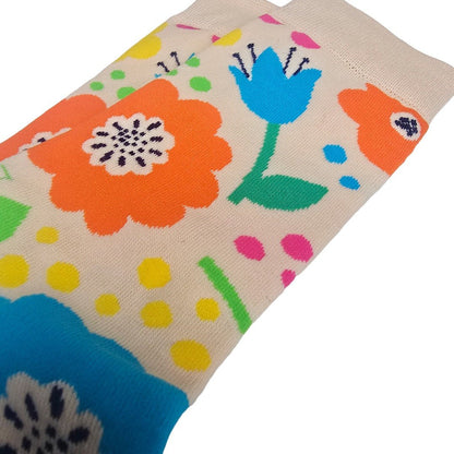Pretty Flower Socks from the Sock Panda (Adult Medium)
