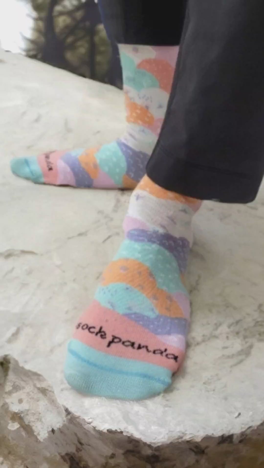 Pretty Cloud Socks from the Sock Panda (Adult Medium)
