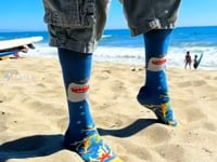 Magnificent Shark Socks from the Sock Panda (Adult Large - Men's Shoe Sizes 8-12)