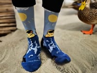 Rubber Duck Swimming Over a Waterfall Socks Video