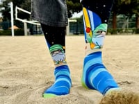 Gnome Surfer Socks from the Sock Panda (Adult Large - Men's Shoe Sizes 8-12) Video