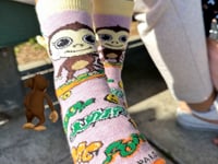 Monkey Skateboarding Socks from the Sock Panda (Age 3-7) video