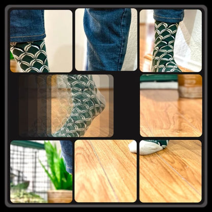 Green Dragon Scale Patterned Socks from the Sock Panda