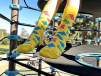 Gummy Bear Pattern Socks from the Sock Panda (Adult Small -  Shoe Sizes 2-5) Video