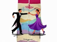 Ballroom Dancers Socks from the Sock Panda (Adult Medium) Video