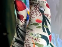 Fall Vegetable and Fruit Socks (Adult Medium - Women's Shoe Sizes 5-10) - Sock Panda Video