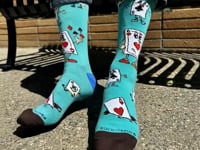 Ace of Hearts Playing Cards Socks from the Sock Panda (Adult Large) Video