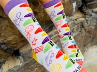 Panda Pal Sock Panda Colorful Crayons Socks from the (Ages 3-7) Video