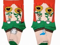 Rock'n Sunflower Band Socks (Adult Medium) Video from the Sock Panda