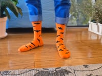 Bat Pattern Socks Life Video from the Sock Panda