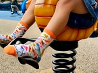 Guitar Pattern Socks from the (Ages 3-7) from the Sock Panda Video