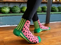 Watermelon Socks from the Sock Panda Video