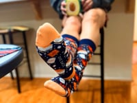 Smores Socks from the Sock Panda (Adult Small - Shoe Sizes 2-5)